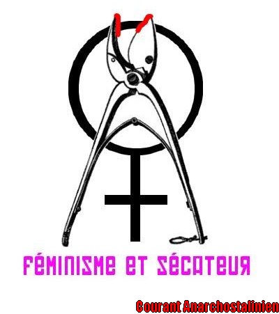 feminisme et sécateurs logo